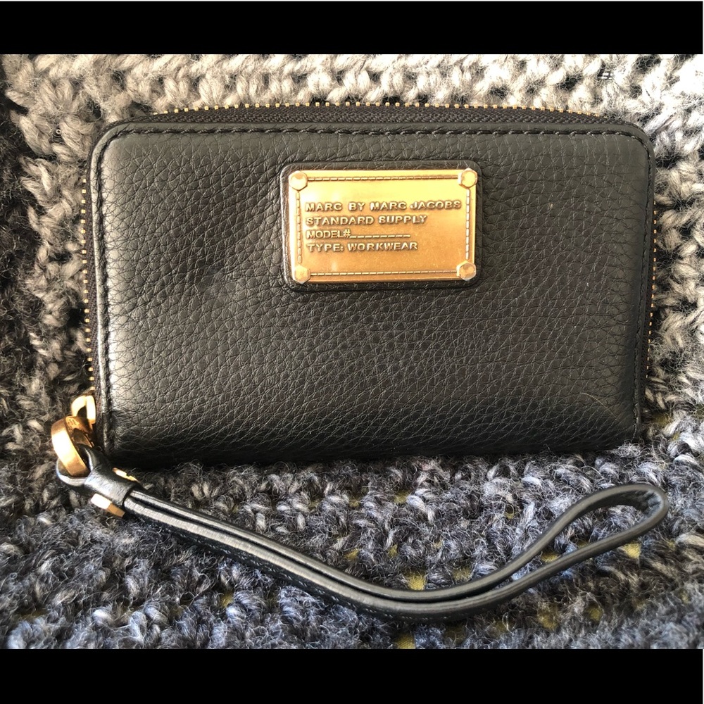 Marc by Marc Jacobs- Leather Phone Wristlet Wallet